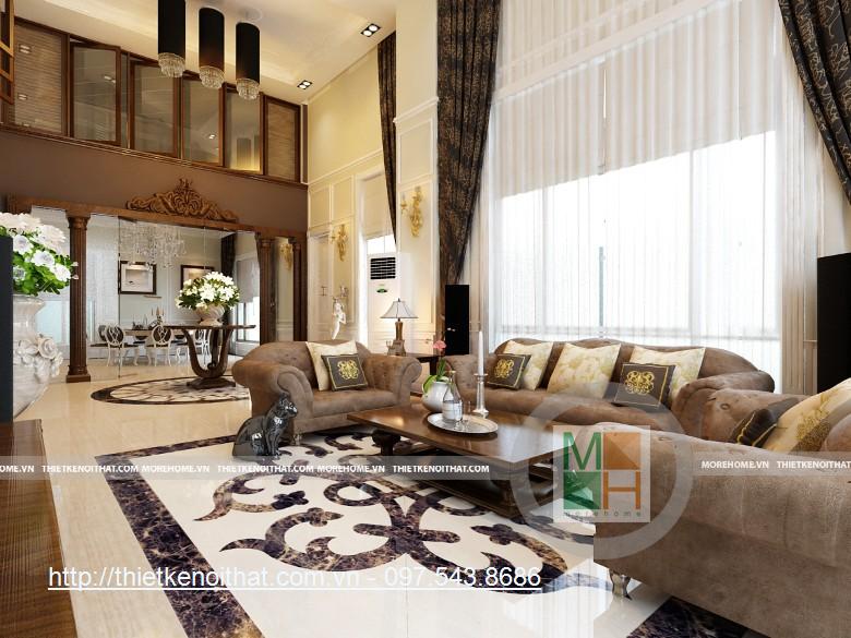 Thiết kế nội thất biệt thự Q9 Sài Gòn - Nhà chị Thảo